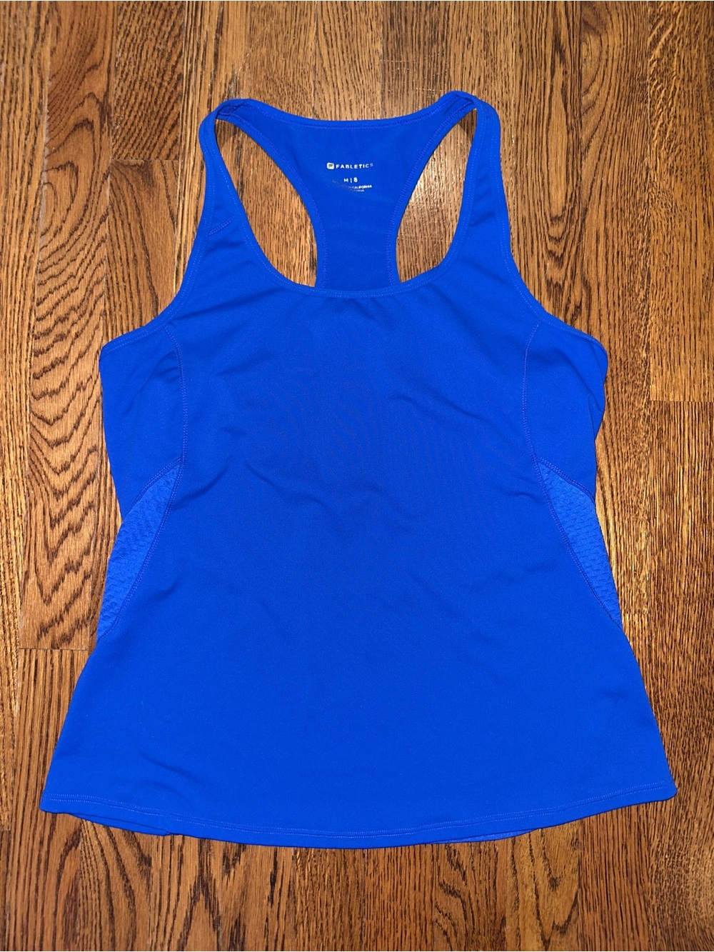 Blue Racerback Performance Tank, Fabletics, Size Medium, Like New! - Picture 2 of 9
